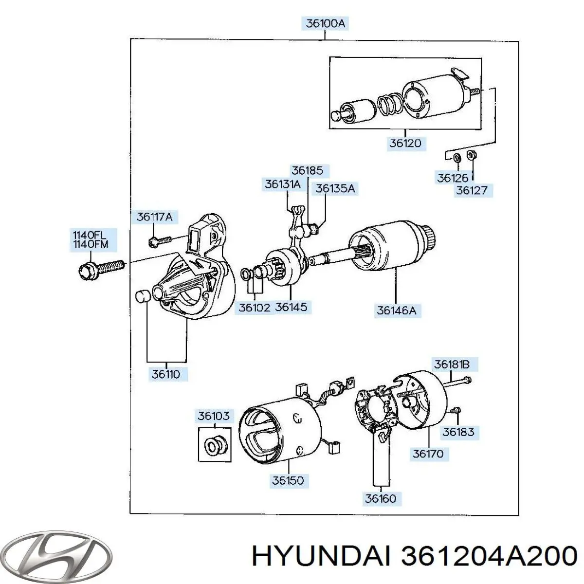 Купити 361204A200 Hyundai/Kia 
