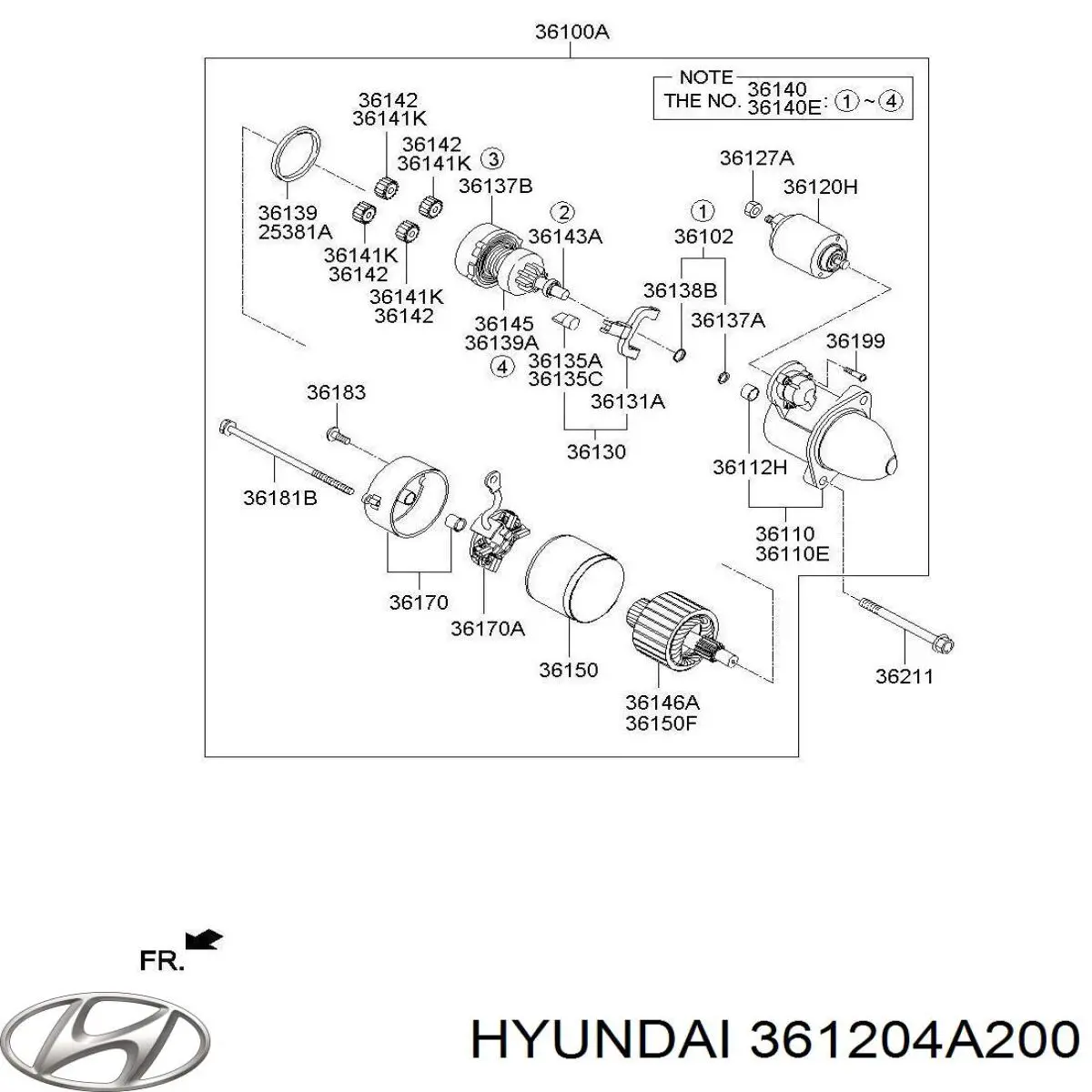 361204A200 Hyundai/Kia 