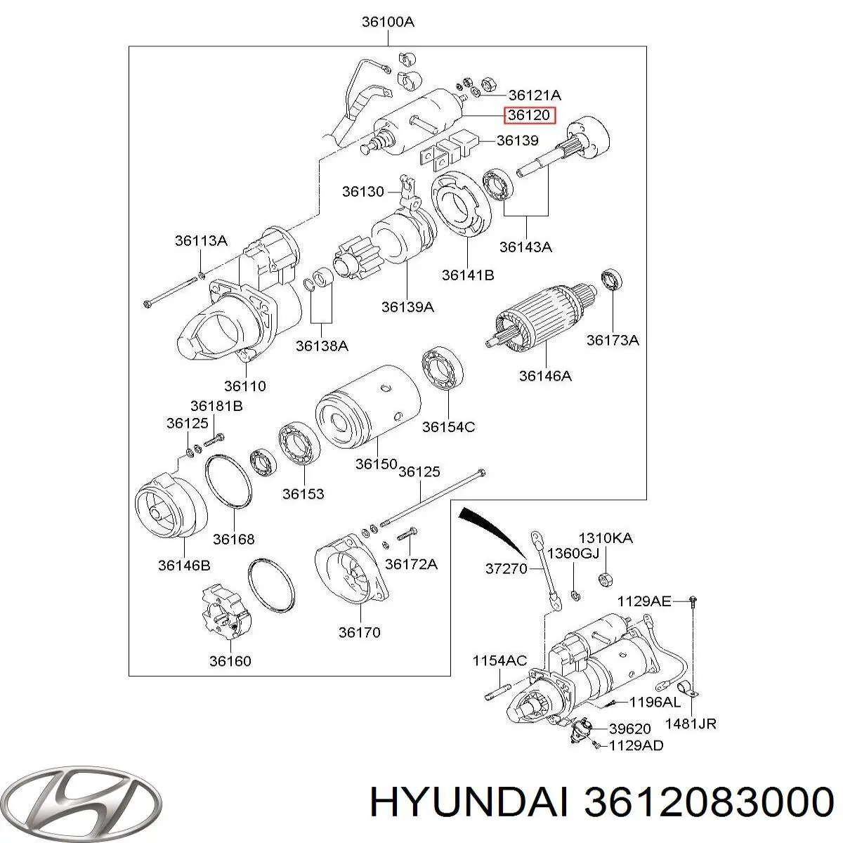 Купити 3612083000 Hyundai/Kia 