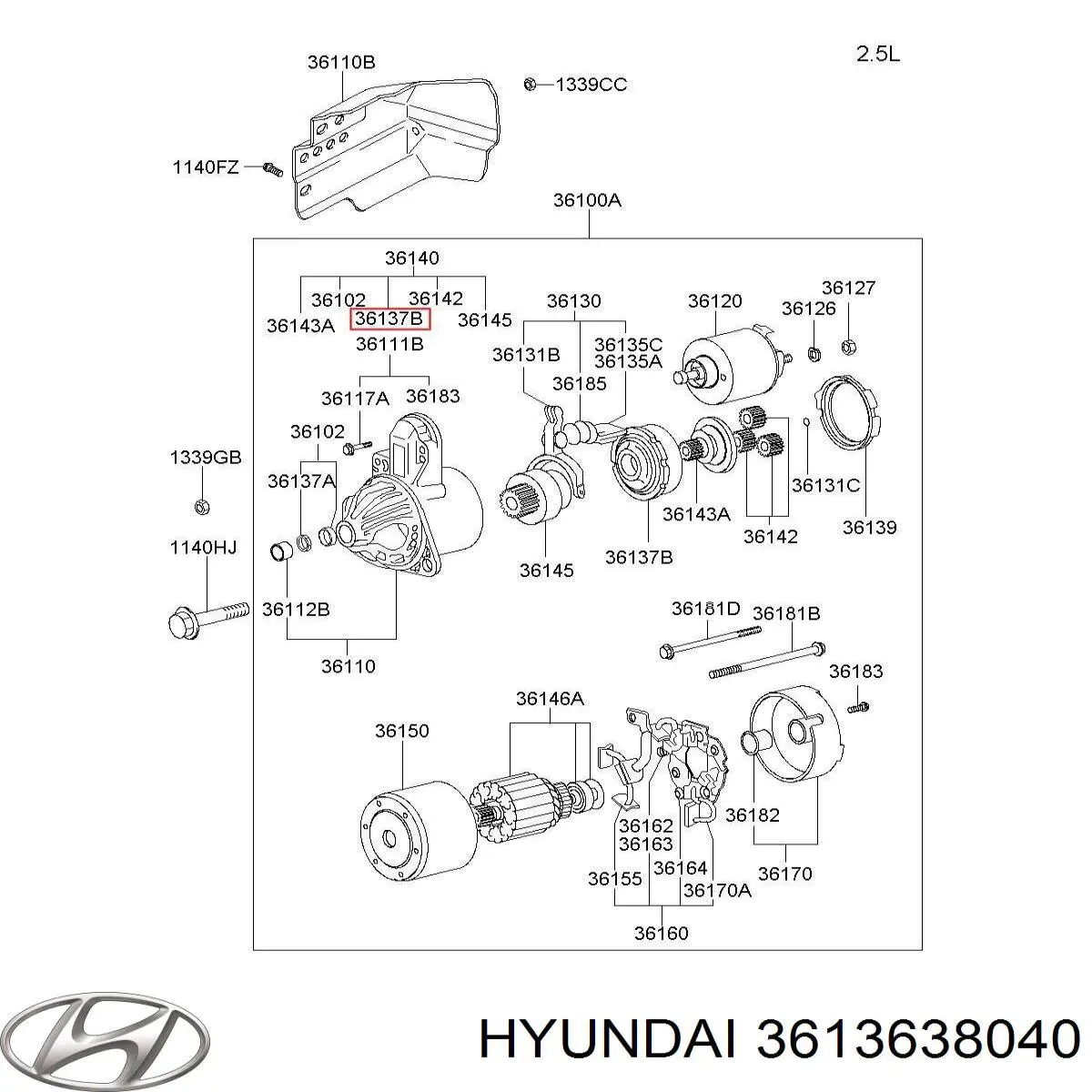  3613638040 Hyundai/Kia