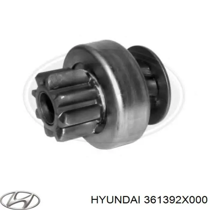 361392X000 Hyundai/Kia Бендикс стартера (Количество шлицов: 6, Количество зубьев: 8; Тип: Delco)