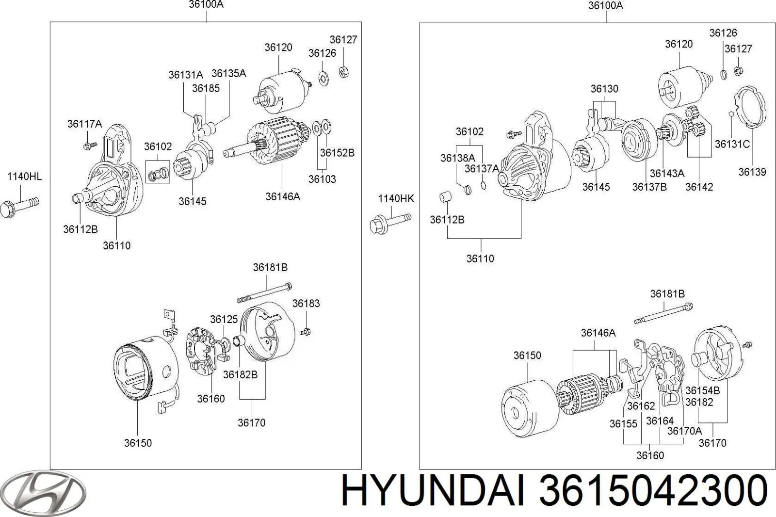 Ротор стартера Hyundai/Kia 3615042300 ціна, від 25.46 USD
