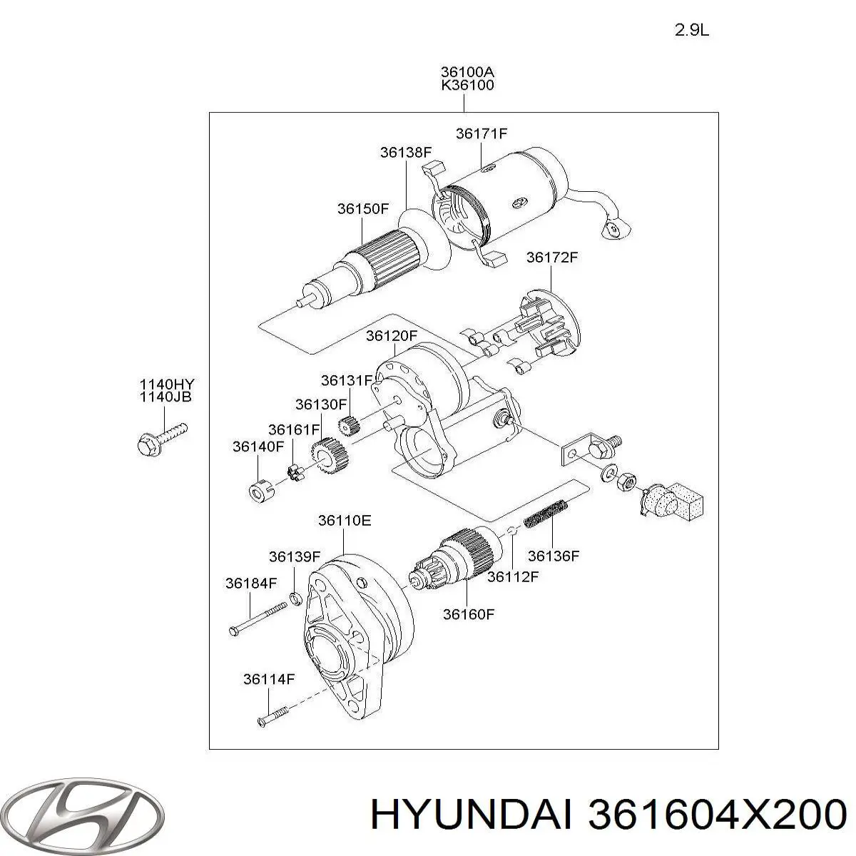  361604X200 Hyundai/Kia