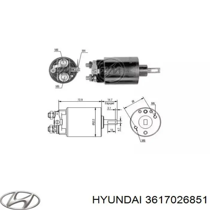 Купити 3617026851 Hyundai/Kia 