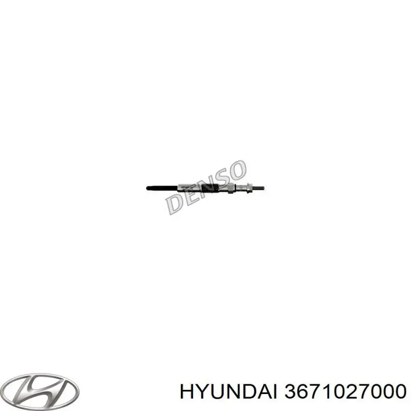 Свіча накалу Hyundai/Kia 3671027000 ціна, від 8.87 USD