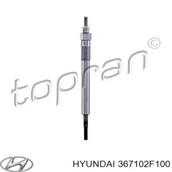 Купити 367102F100 Hyundai/Kia Свічка накалу