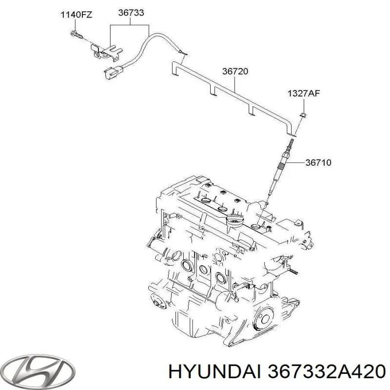  Hyundai/Kia 367332A420 ціна, від 12.67 USD