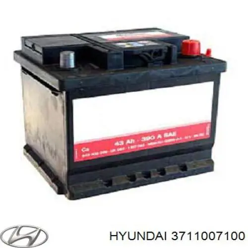3711007100 Hyundai/Kia Авто акумулятор