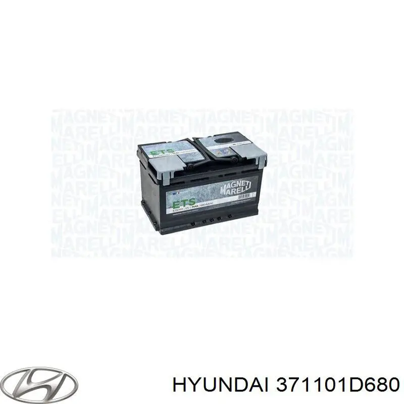 Купити Акумулятор Hyundai/Kia 68 А/г (371101D680)