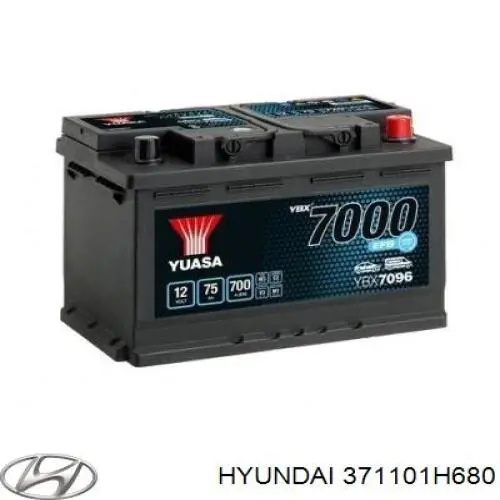 Купити Акумулятор Hyundai/Kia 70 А/г (371101H680)