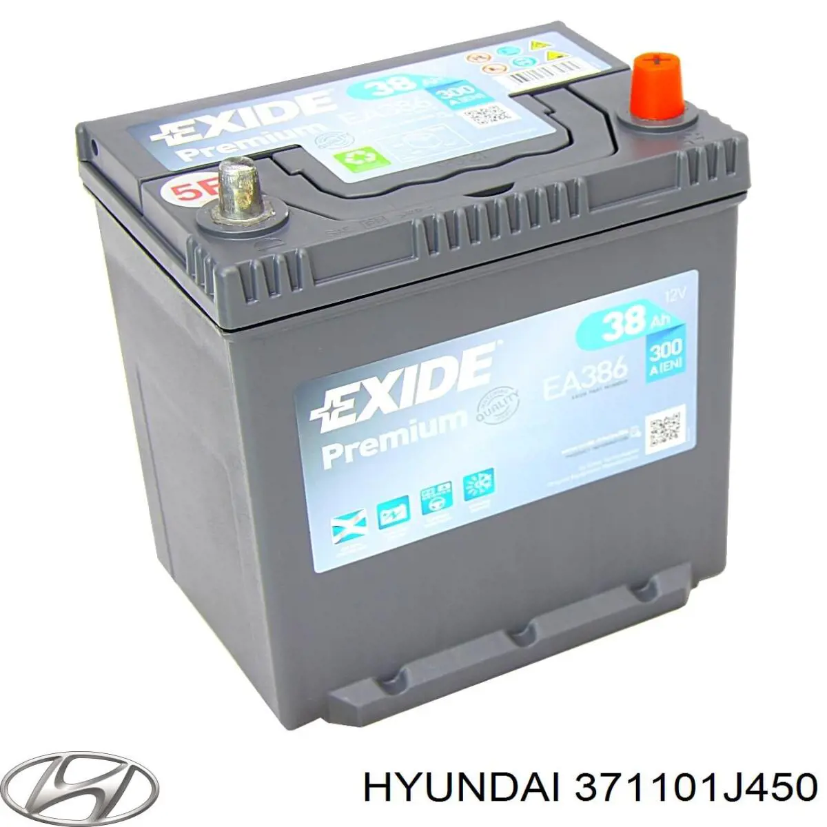 Батарея акумуляторна Hyundai/Kia 371101J450 ціна, від 70.37 USD