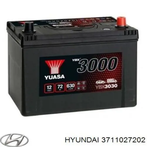 Купити 3711027202 Hyundai/Kia Автомобільна батарея