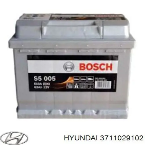 3711029102 Hyundai/Kia акумуляторна батарея, акб