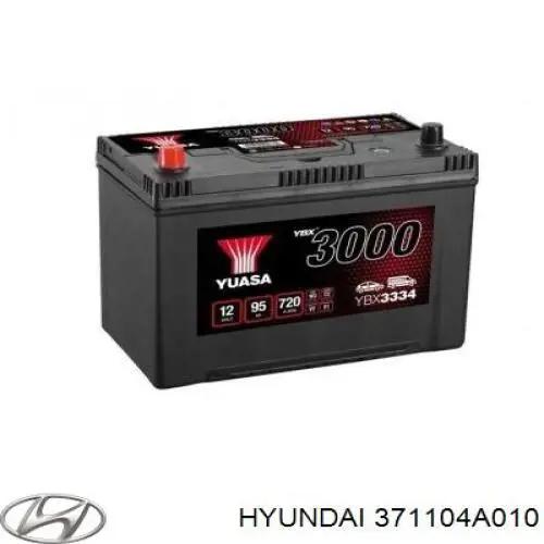 Батарея акумуляторна Hyundai/Kia 371104A010 ціна, від 152.45 USD