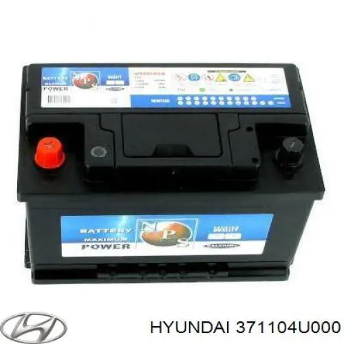 Батарея акумуляторна Hyundai/Kia 371104U000 ціна, від 150.76 USD