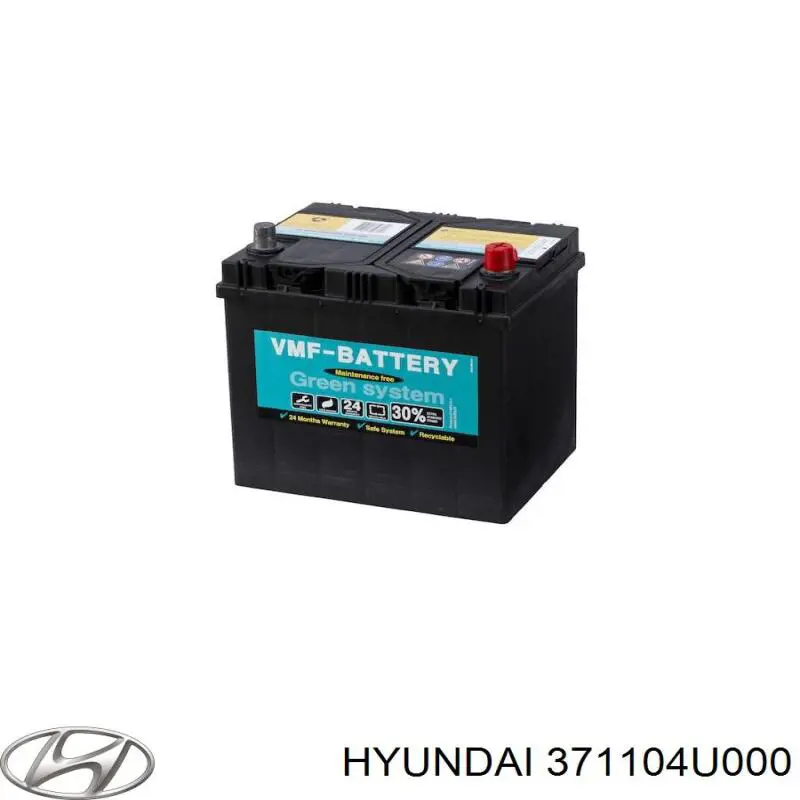 Купити 371104U000 Hyundai/Kia Автомобільна батарея
