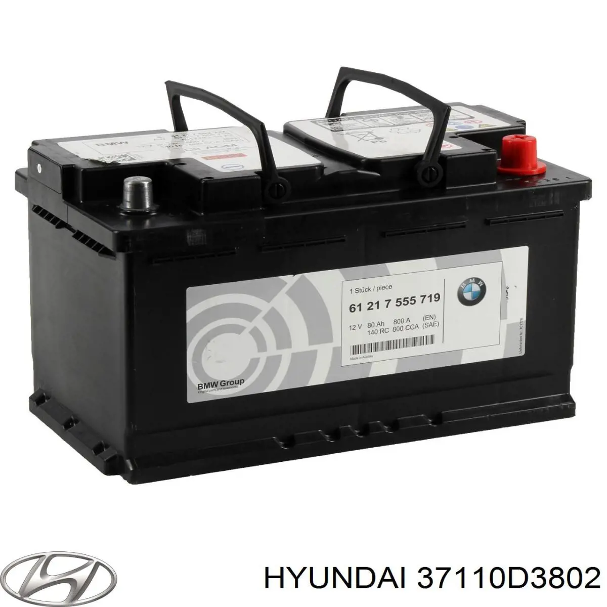 Купити Акумулятор Hyundai/Kia (37110D3802)