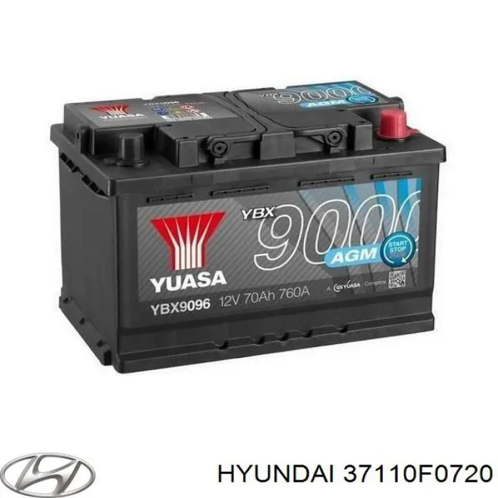 Купити Акумулятор Hyundai/Kia Ємність 72А/г 37110F0720
