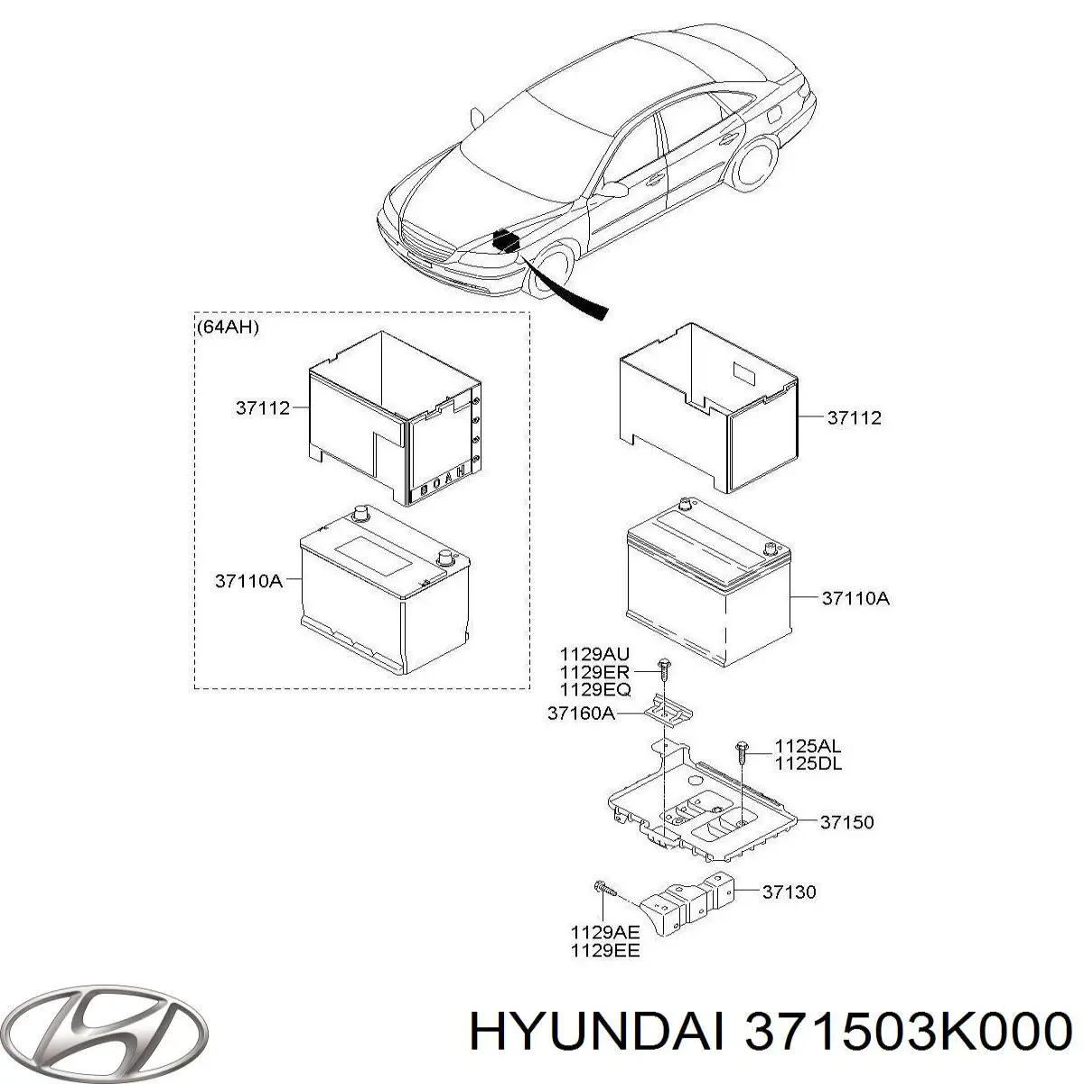  Hyundai/Kia 371503K000 ціна, від 36.81 USD