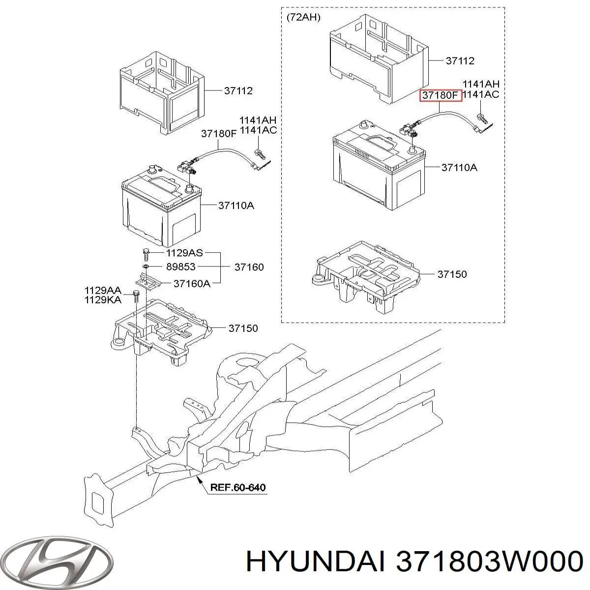  Hyundai/Kia 371803W000 ціна, від 45.61 USD