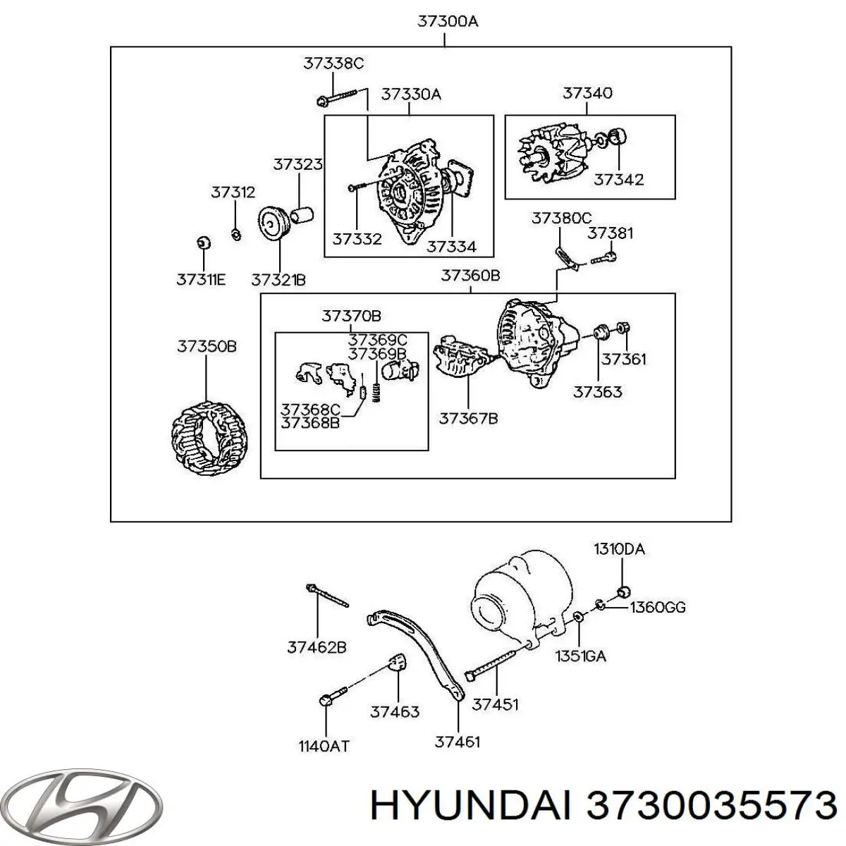 Генератор Mitsubishi MD354815 ціна, від 178.61 USD