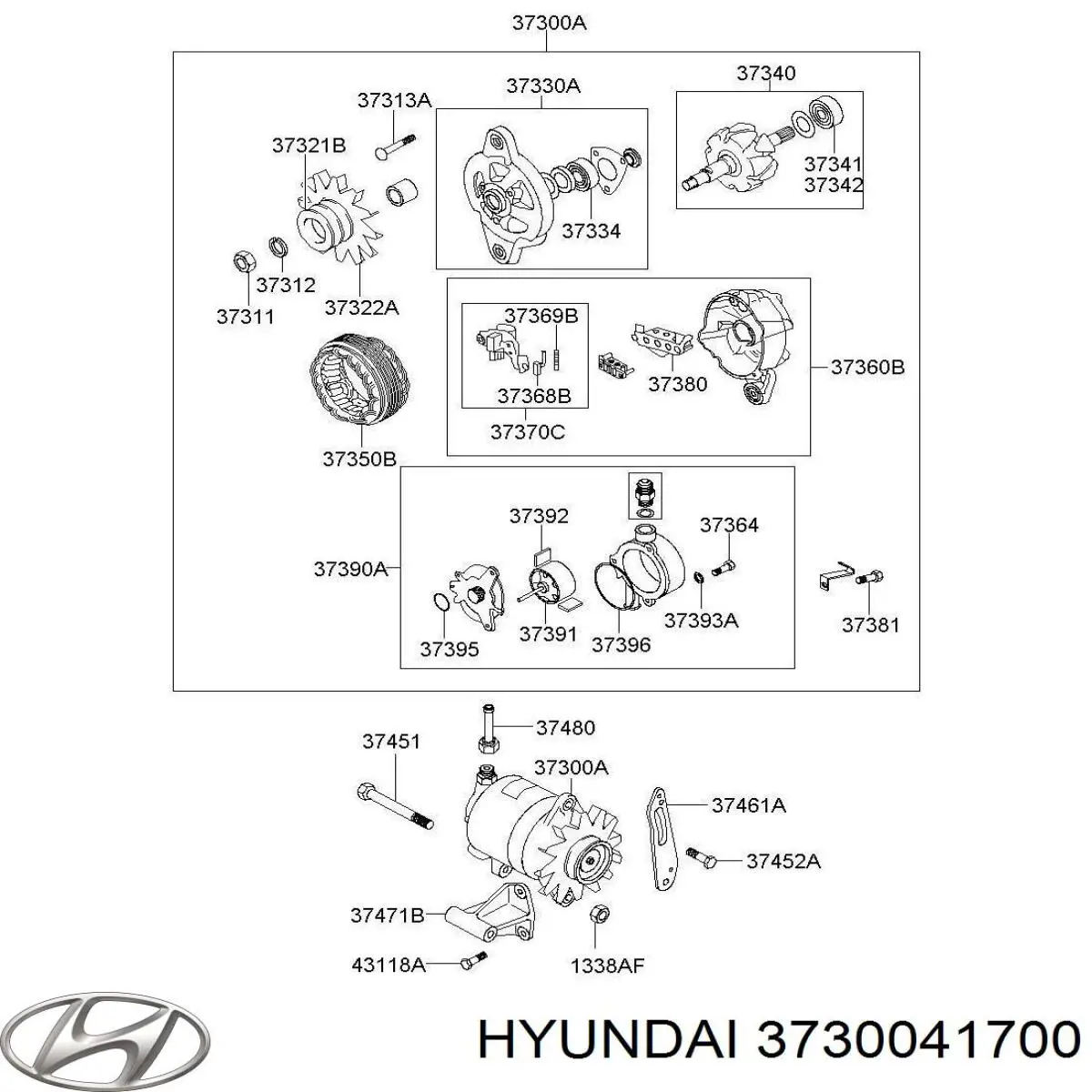 3730041701 REMA-PARTS Авто генератор