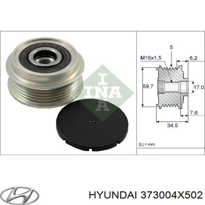 373004X502 Hyundai/Kia генератор