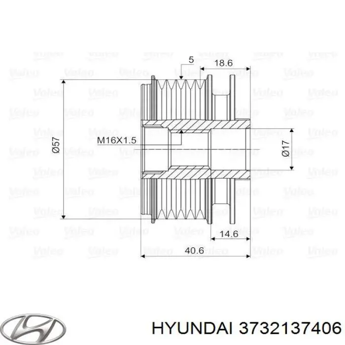 Інерційний шків Hyundai I30 хетчбек (FD) (2007 - 2011) ціна, від 31.12 USD
