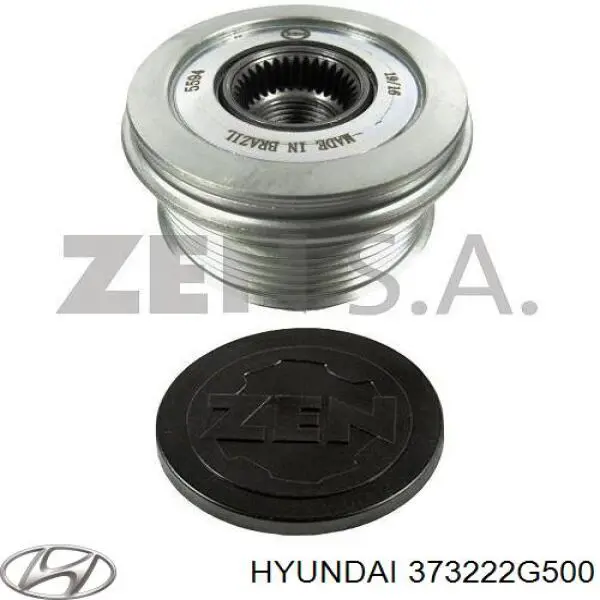 Інерційний шків Hyundai/Kia 373222G500 ціна, від 32.21 USD