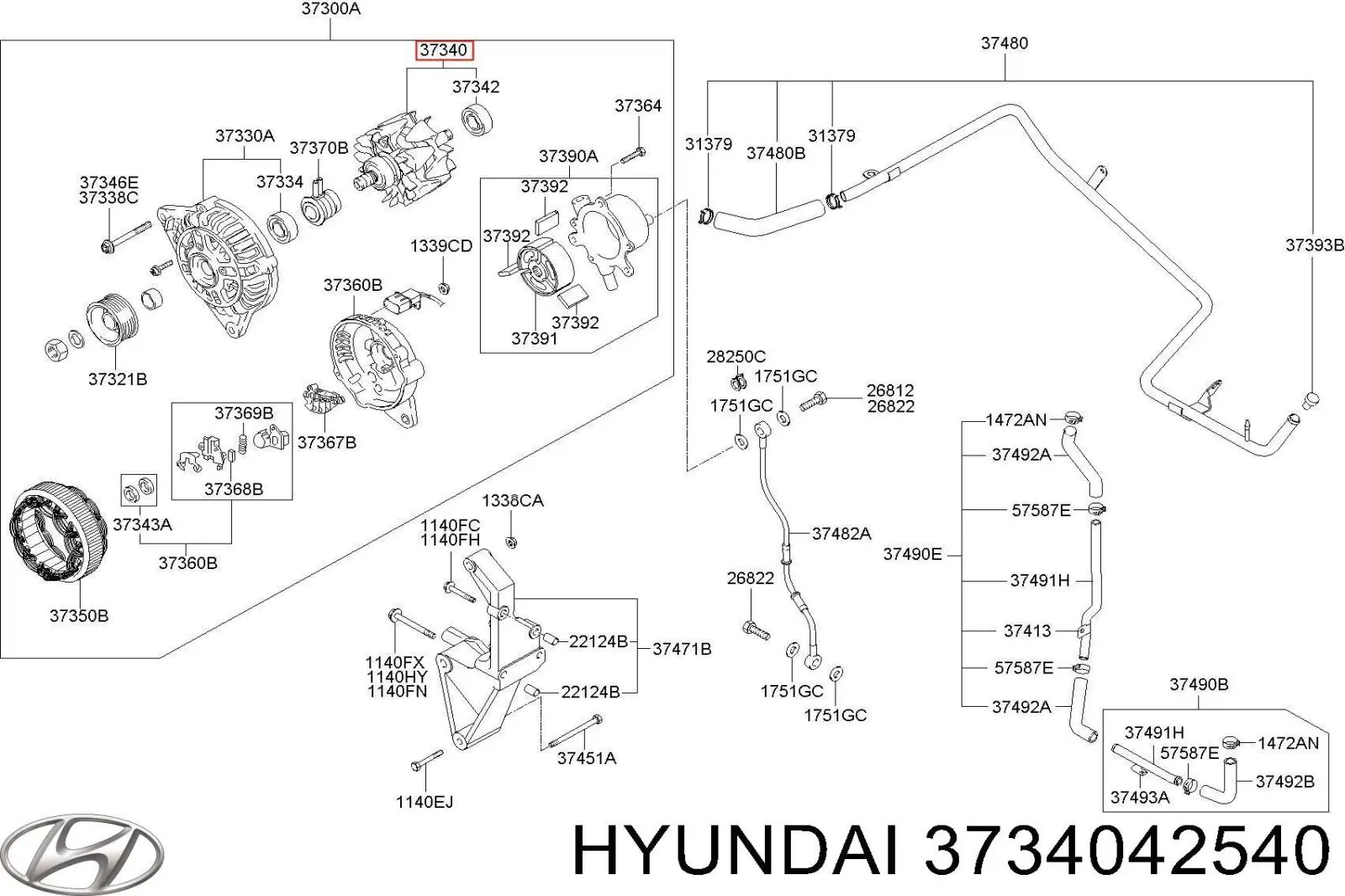  3734042540 Hyundai/Kia