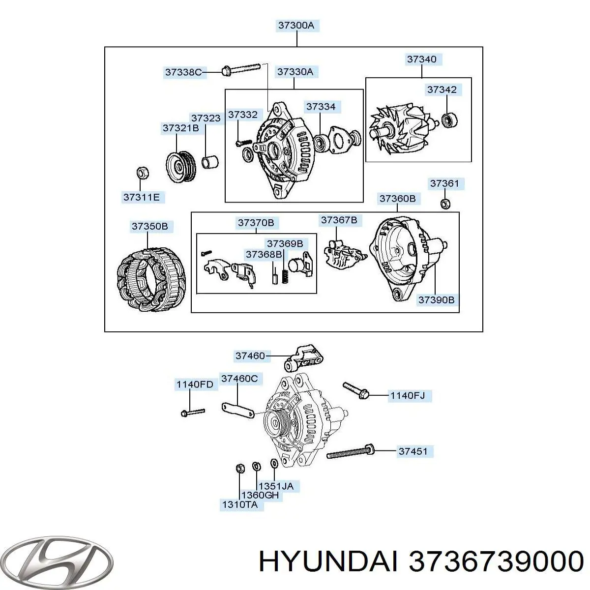 Купити 3736739000 Hyundai/Kia Діодний міст