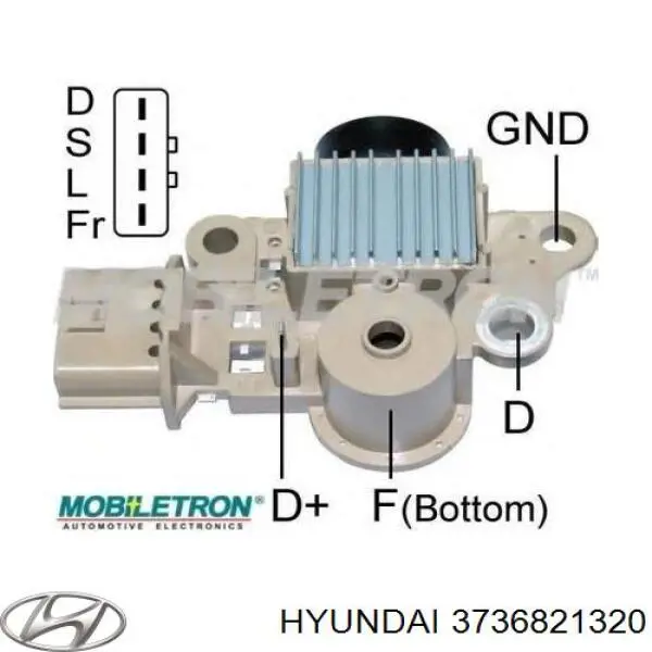 Купити 3736821320 Hyundai/Kia Щітки генератора