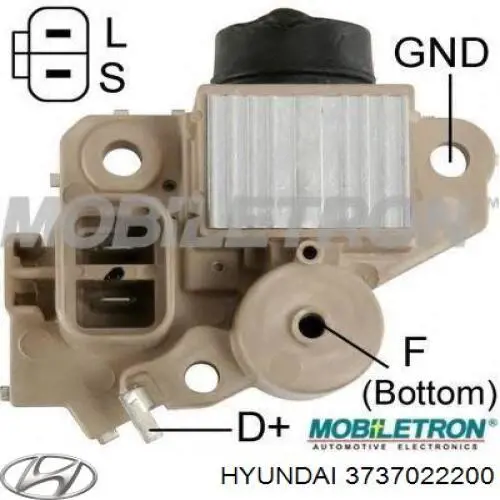 3737022200 Hyundai/Kia реле-регулятор генератора, (реле зарядки)