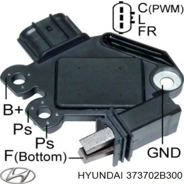 373702B300 Hyundai/Kia реле-регулятор генератора, (реле зарядки)
