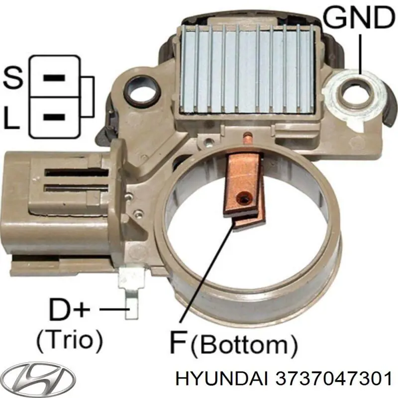 Реле зарядки генератора Hyundai/Kia 3737047301 ціна, від 18.94 USD