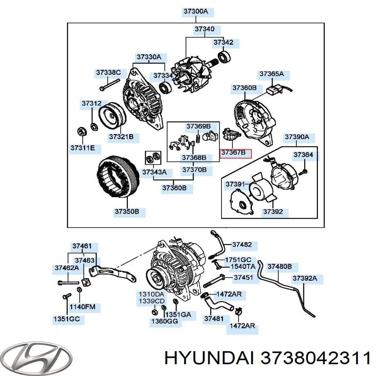 Купити 3738042311 Hyundai/Kia 