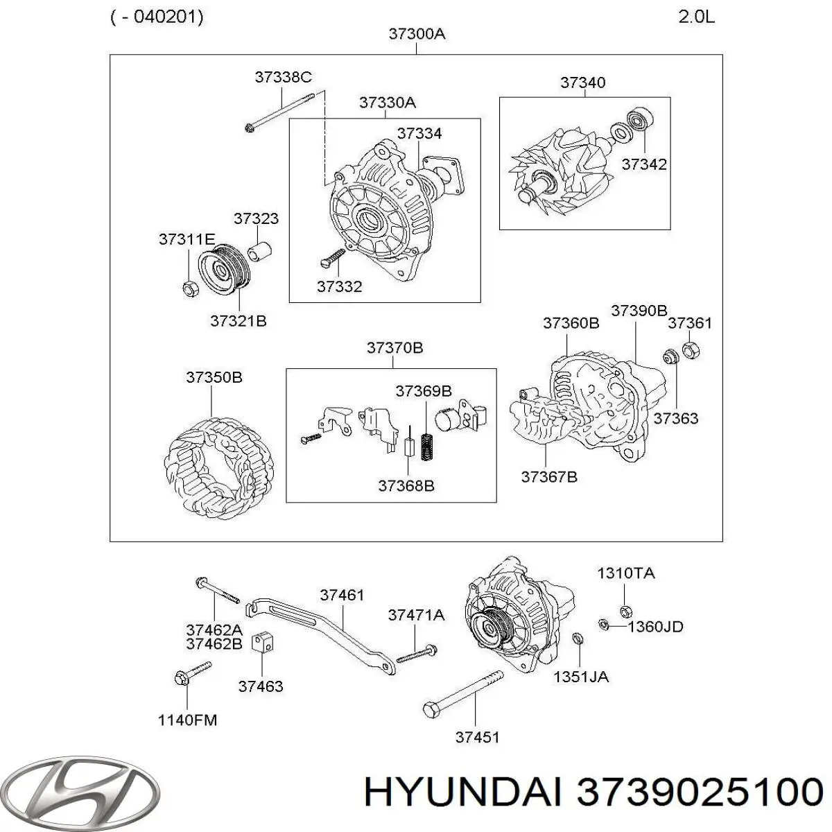  Hyundai/Kia 3739025100 ціна, від 15.23 USD