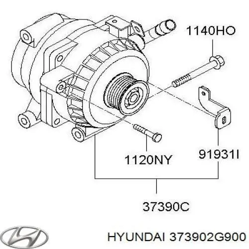 Генератор Hyundai/Kia 373902G900 ціна, від 87.02 USD