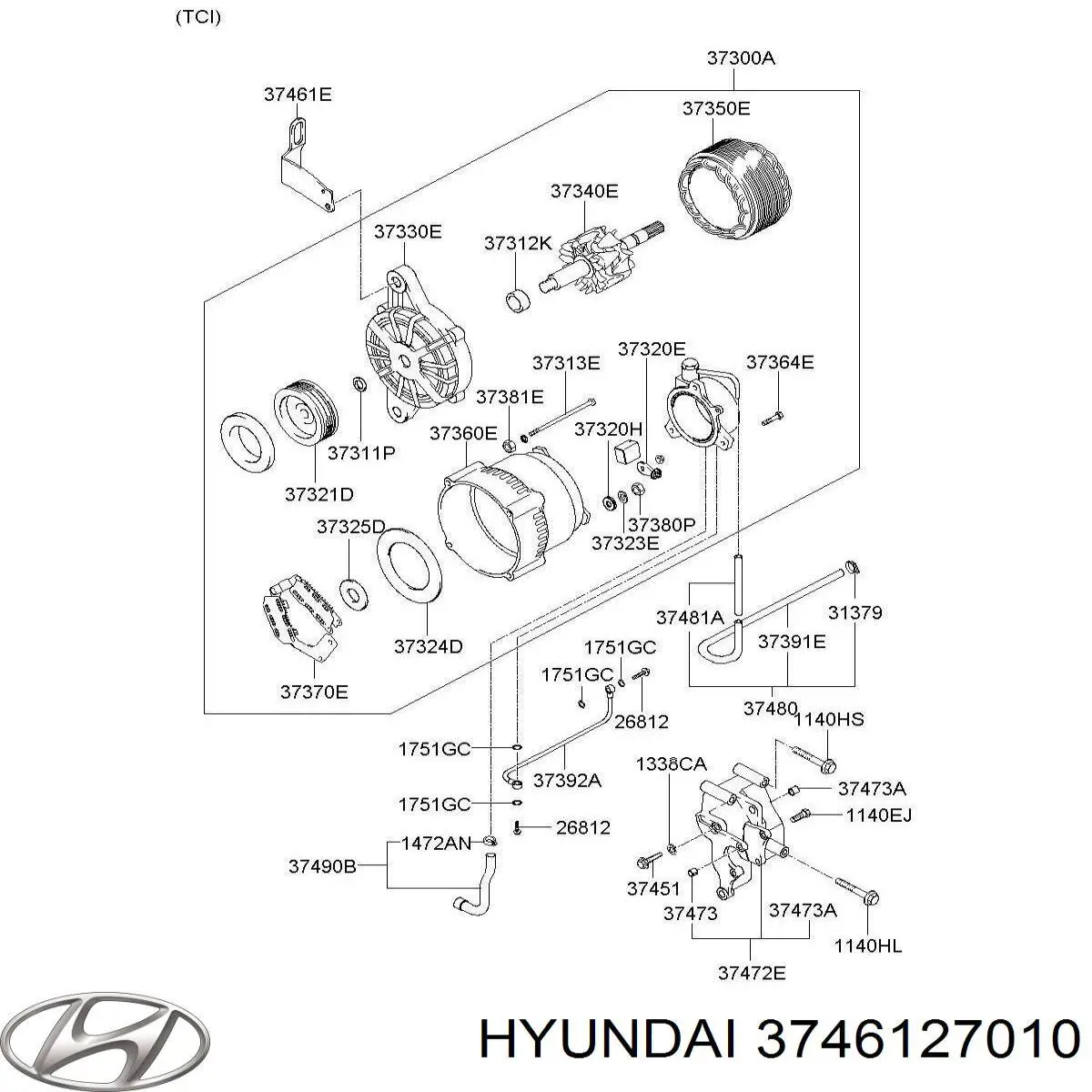  Hyundai/Kia 3746127010 ціна, від 21.88 USD