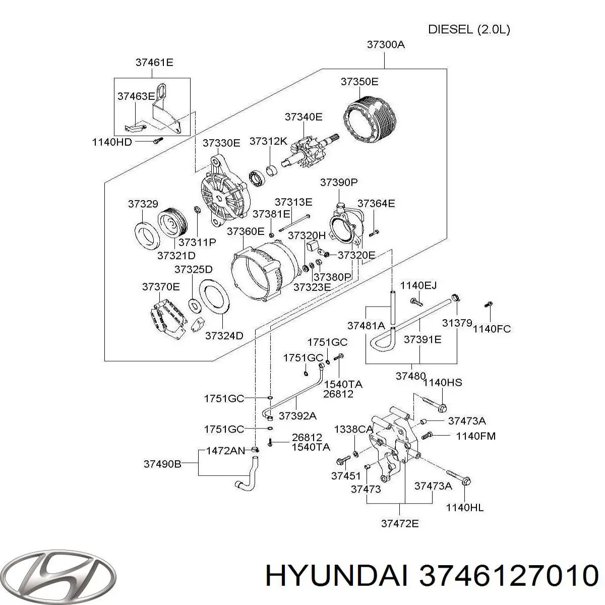  3746127010 Hyundai/Kia