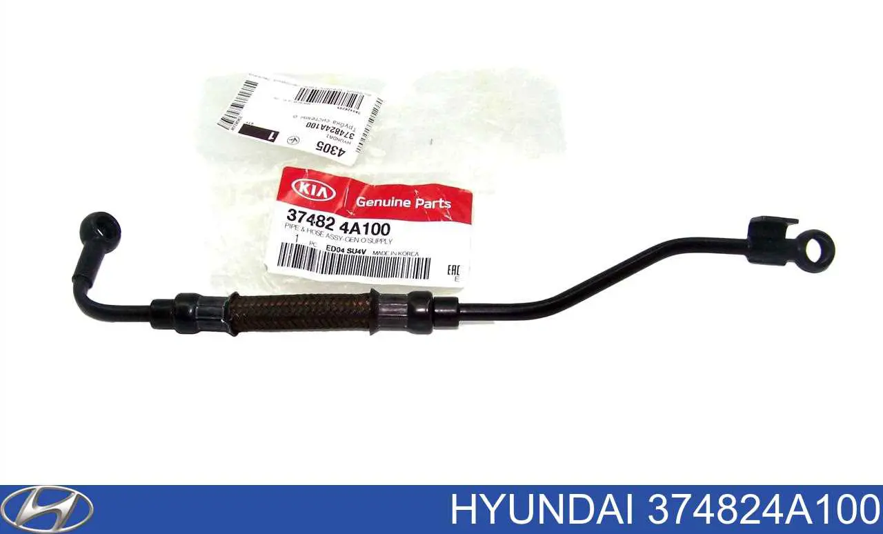 Купити 374824A100 Hyundai/Kia Шланг (патрубок) вакуумного насоса