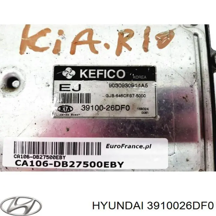  Hyundai/Kia 3910026DF0 ціна, від 38.37 USD