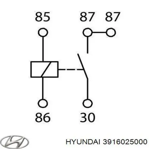 Реле електричне багатофункціональне Hyundai/Kia 3916025000 ціна, від 4.14 USD