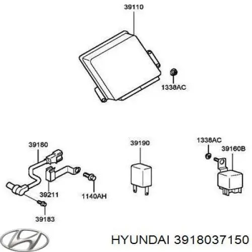 3918037150 Hyundai/Kia датчик положення (оборотів коленвалу)