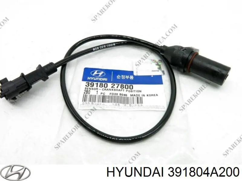 Датчик колінвала 391804A200 Hyundai/Kia