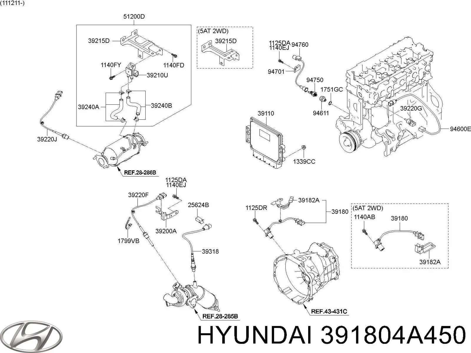 Датчик обертів колінвалу Hyundai/Kia 391804A450 ціна, від 16.88 USD