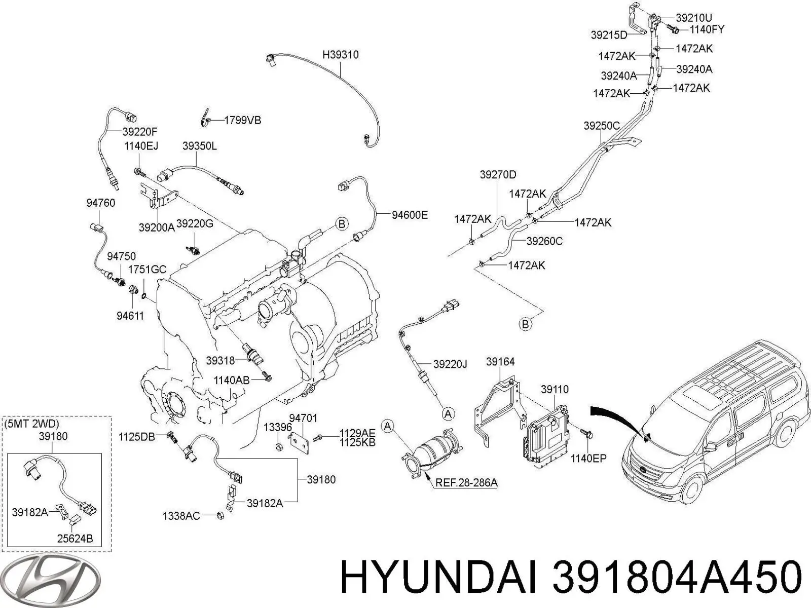 391804A450 Hyundai/Kia ДПКВ