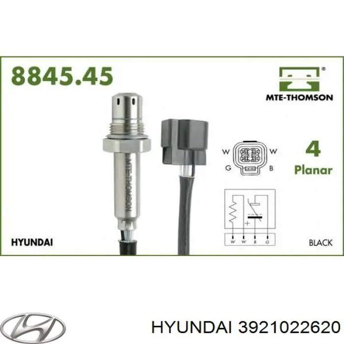 3921022620 Hyundai/Kia Лямбда зонд після каталізатора
