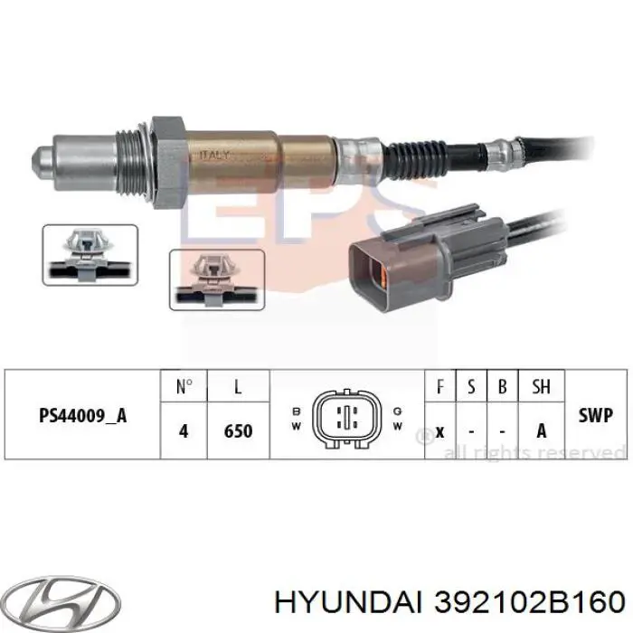 Купити 392102B160 Hyundai/Kia Лямбда зонд, датчик кисню