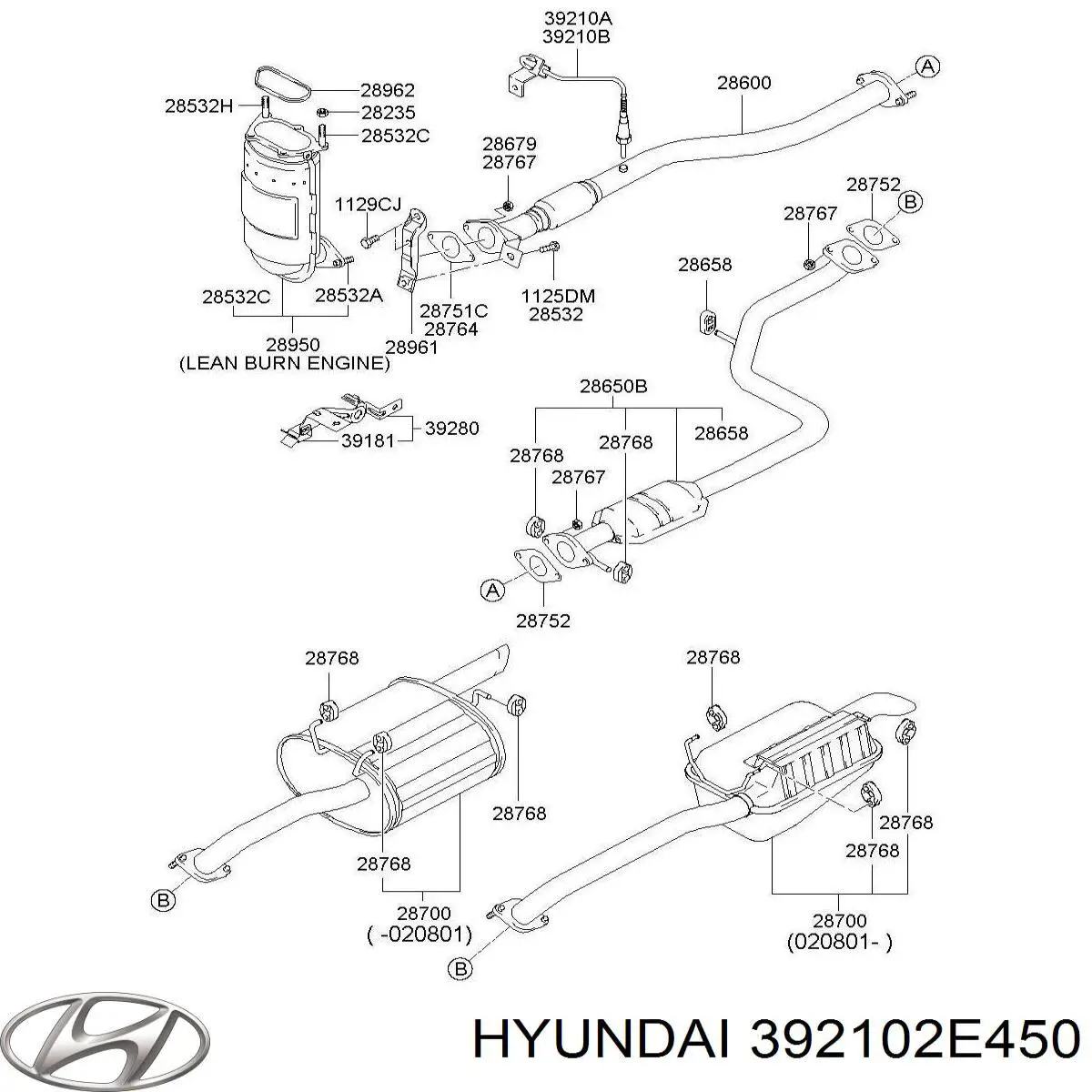  392102E450 Hyundai/Kia